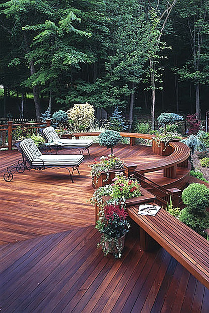 Wooden terraces