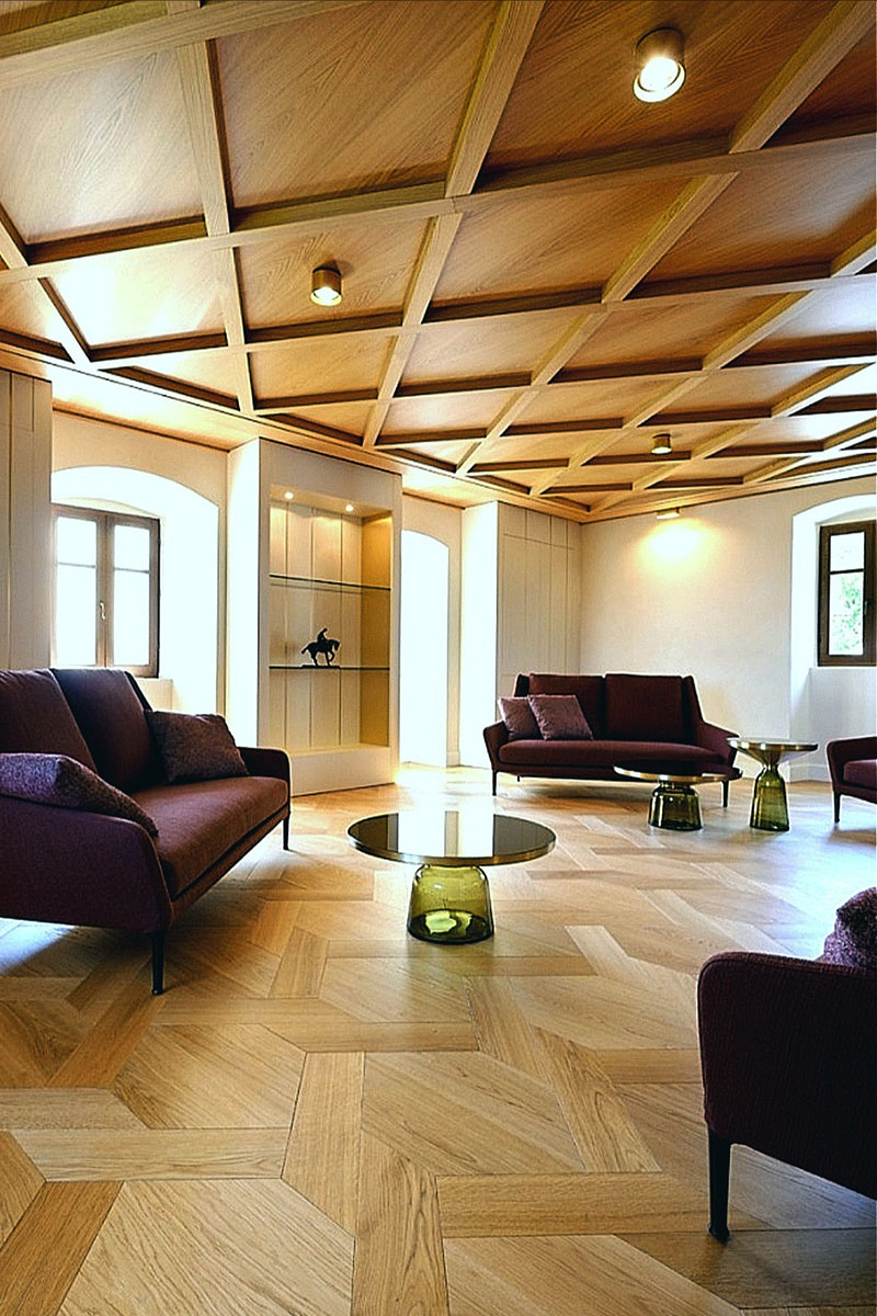 Wooden ceiling trim